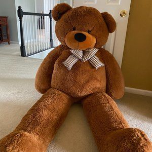 Joyfay® Teddy Bear 7.5 ft Giant Dark Brown Plush Toy